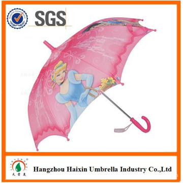 Promotional Waterproof Fabric with Cartoon Character Straight Cheap Kids Umbrella 35cm